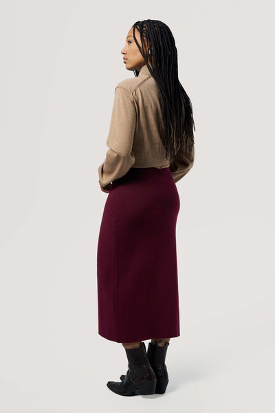 jupe aubergine