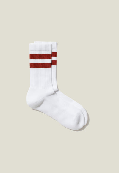 les chaussettes de sport Rayures terracotta