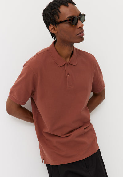 polo coton bio loom terracotta main