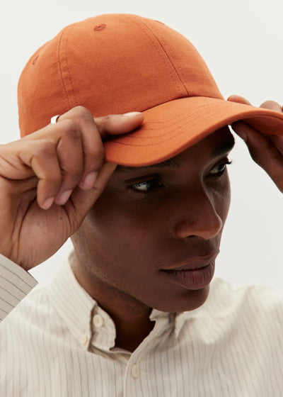 casquette orange loom profil