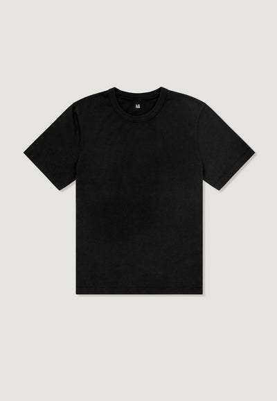 t-shirt heavyweight coton bio loom noir main