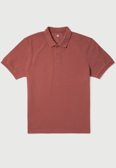 polo loom coton bio terracotta face