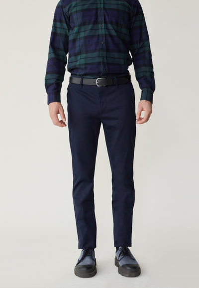 chino loom bleu marine jambes