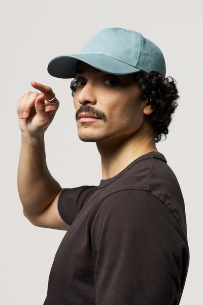 casquette bleu clair loom profil