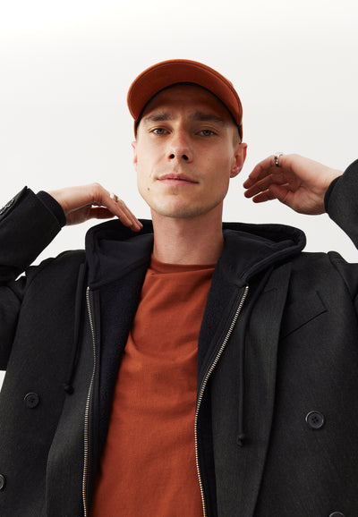 t-shirt coton bio loom terracotta look