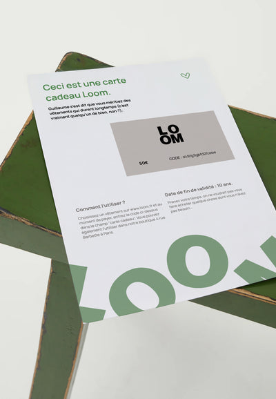 carte cadeau virtuelle 50€ main