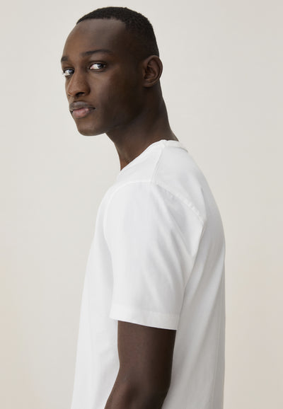 t-shirt coton blanc homme profil
