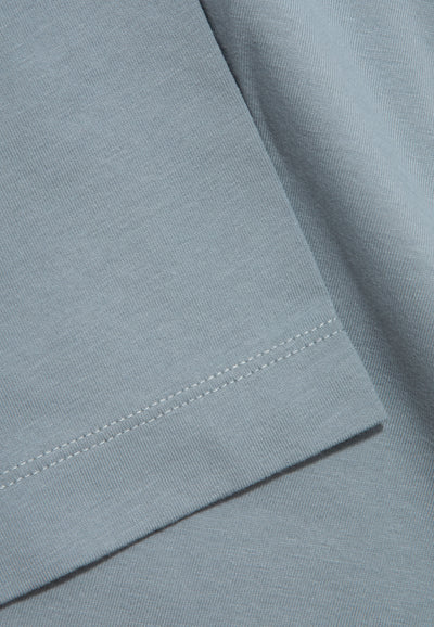 t-shirt coton bio loom Bleu pâle détail matière